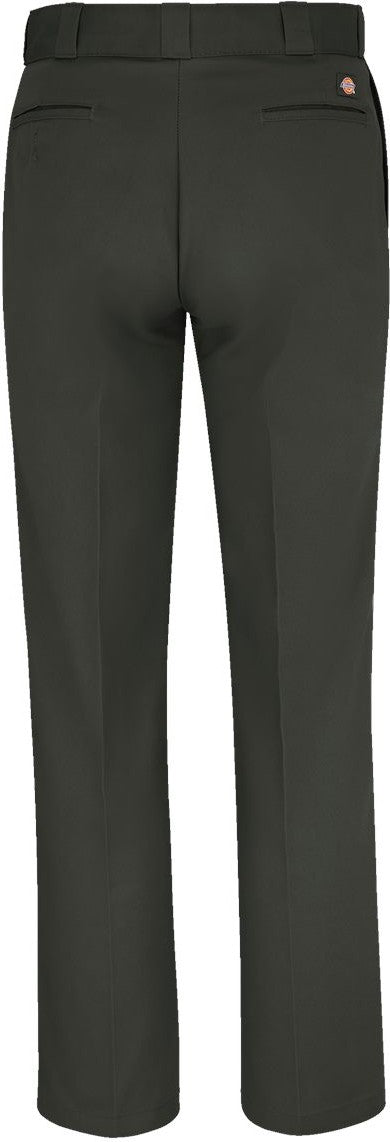 Front View of Olive Green - 32I Industrial 874® Work Pants - Extended Sizes - P874EXT