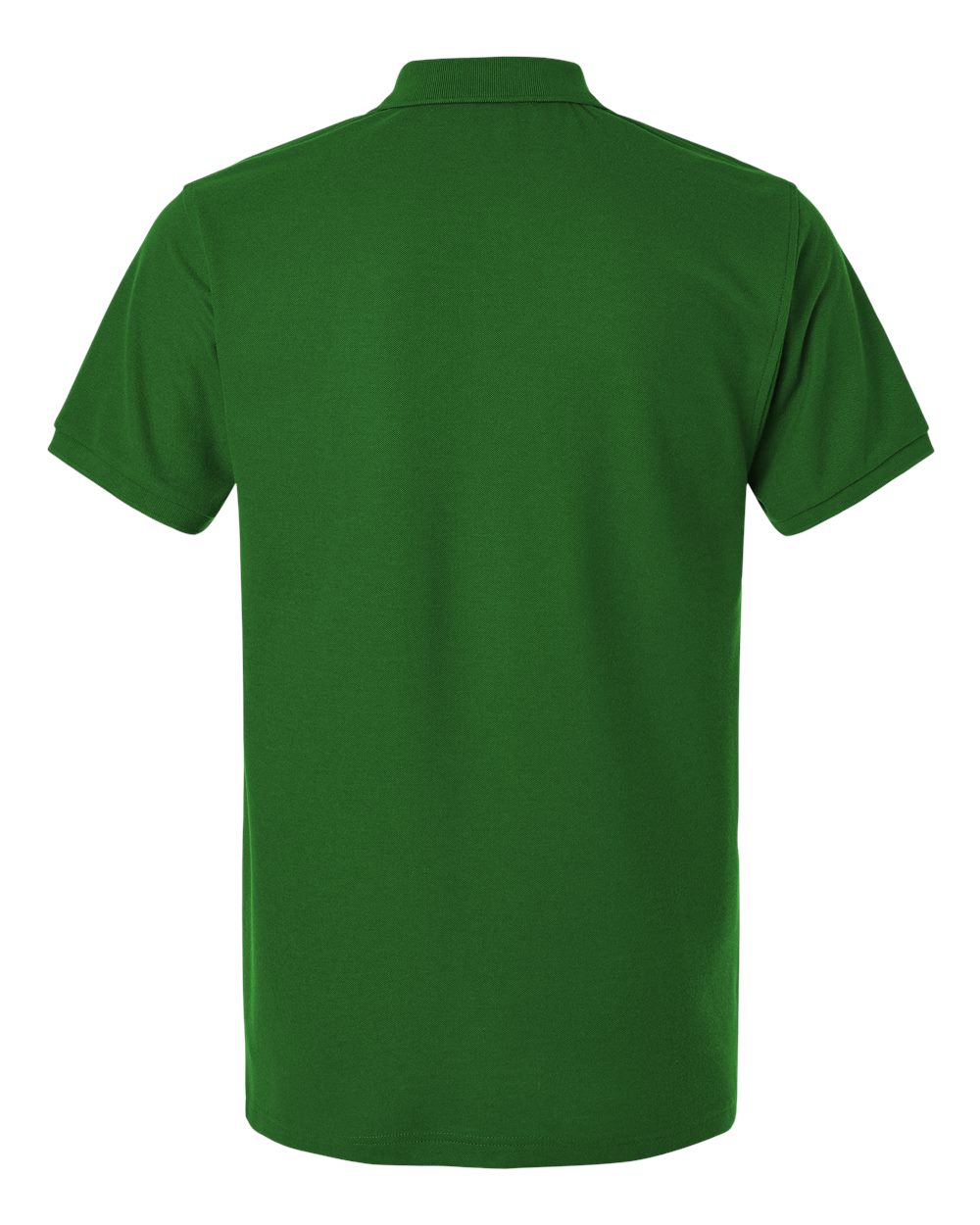 Front View of Olive Green Pique Polo - 62800