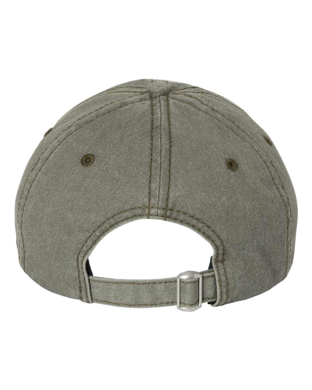 Front View of Olive Pigment-Dyed Cap - SP500
