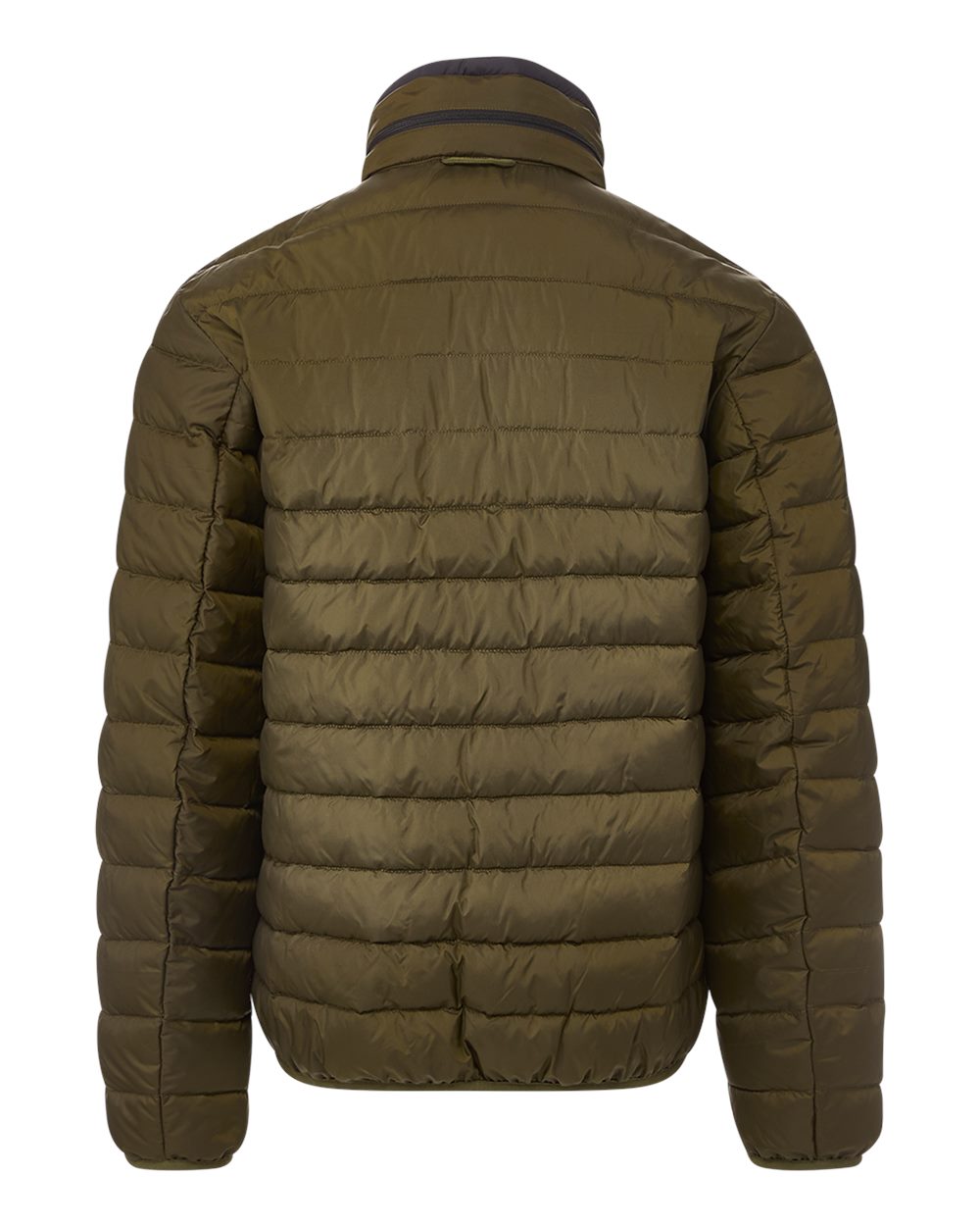 Front View of Olive PillowPac Puffer Jacket - 211136