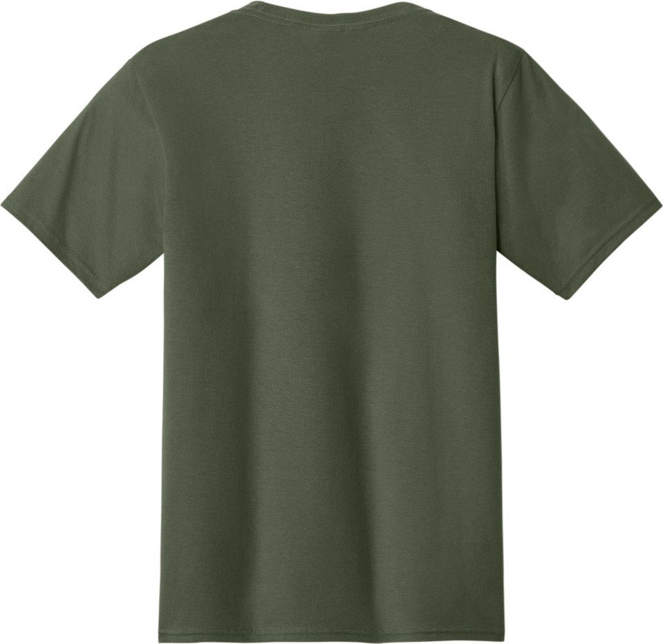 Front View of Olive Port & Co Fan Favorite Tee. PC450