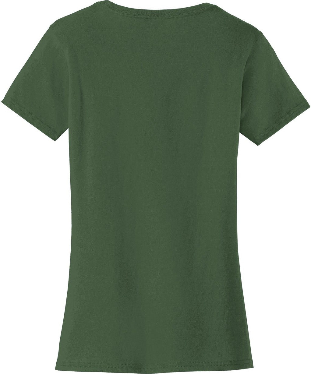 Rear View of Olive Port & Co Women's Fan Favorite Tee. LPC450