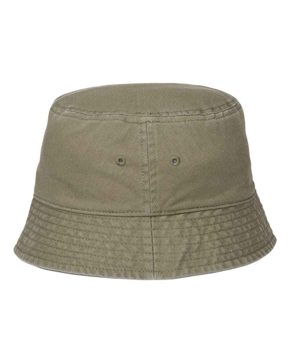 Front View of Olive Sustainable Bucket Hat - POWELL