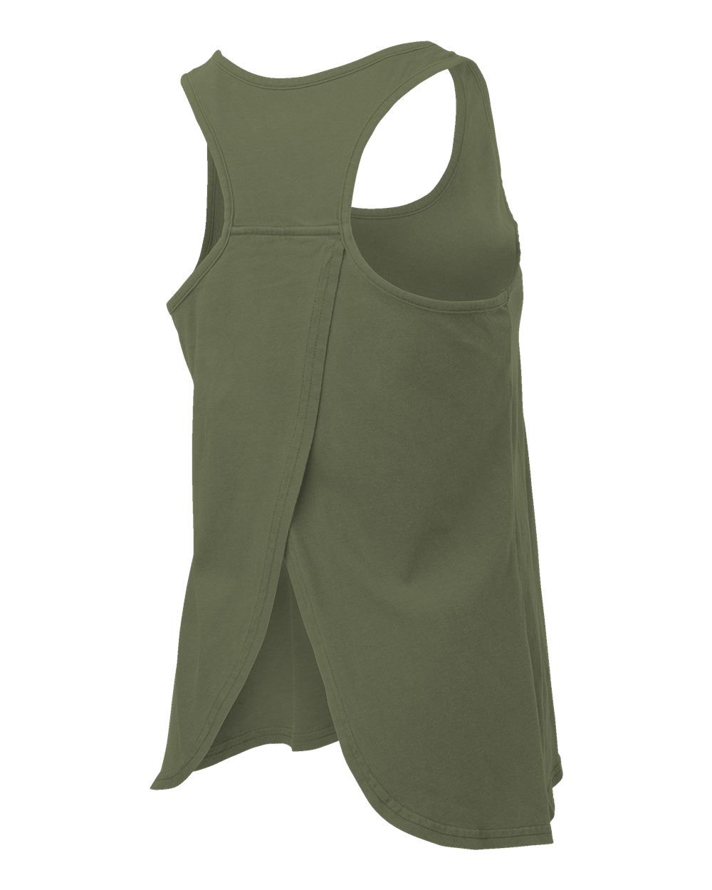 Front View of Olive Women's Charm Tank Top - BW2503