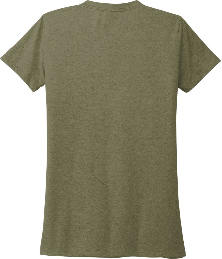 Front View of Olive You Grn Allmade Women's Tri-Blend Tee AL2008