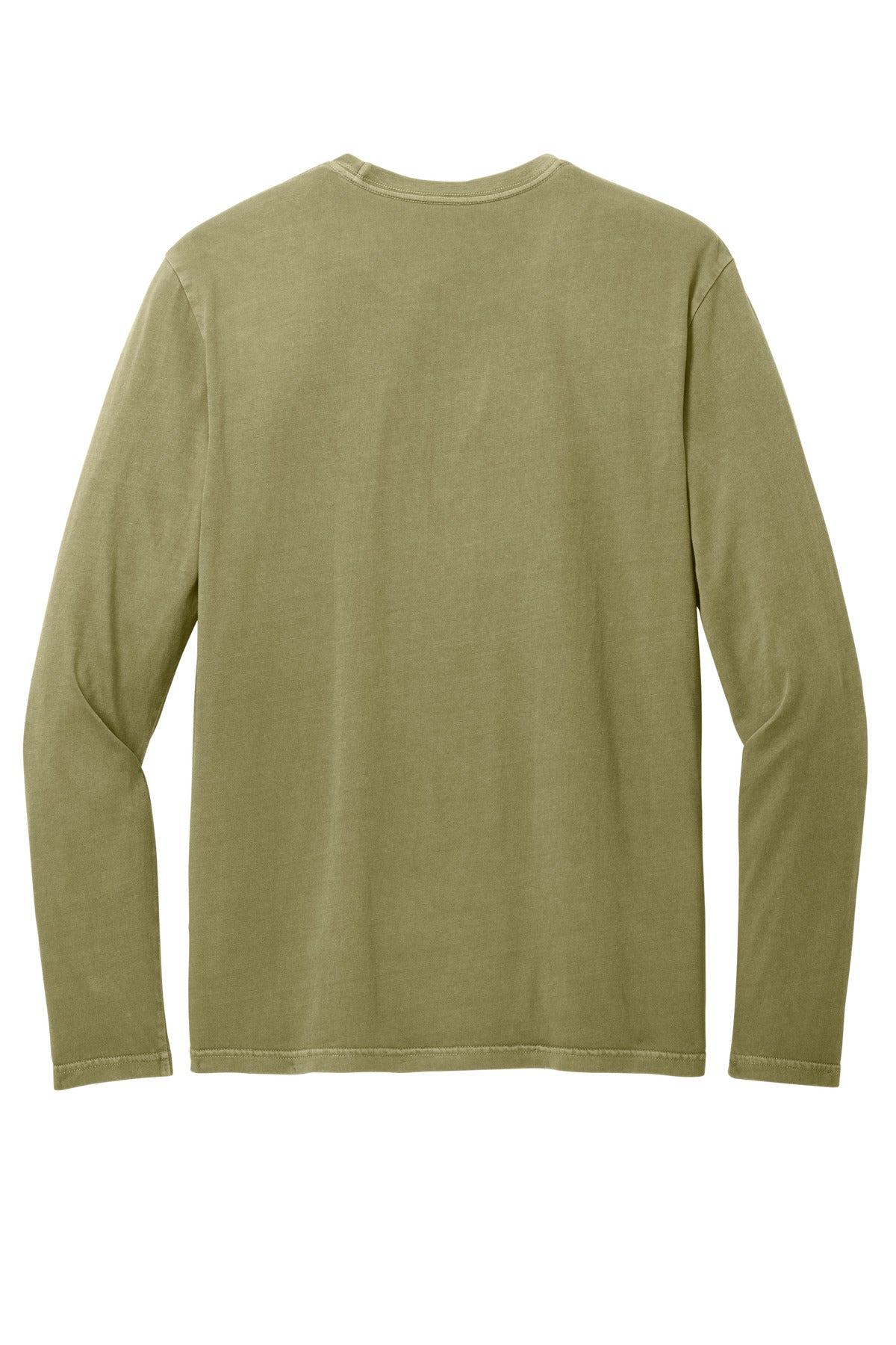 Front View of OlvDrabGn District Wash Long Sleeve Tee DT2103