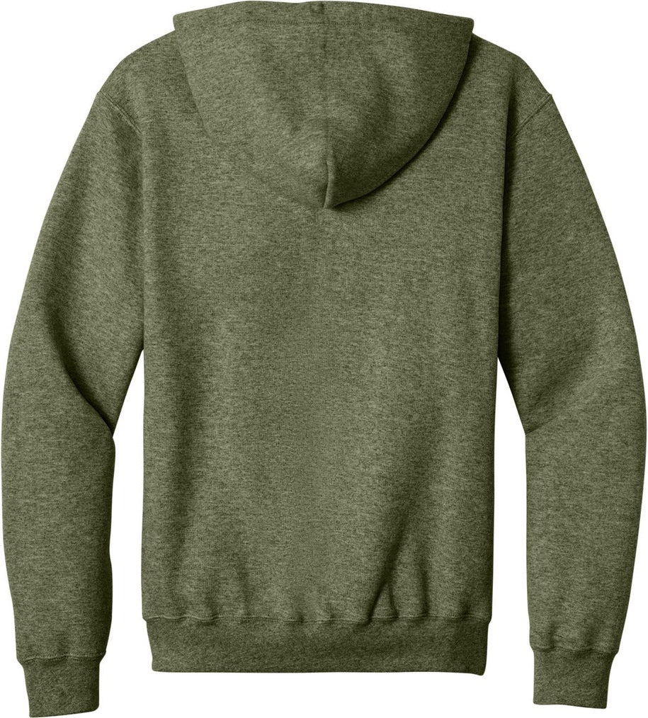 OlvDrabGnH Port & Co Core Fleece Full-Zip Hooded Sweatshirt. PC78ZH