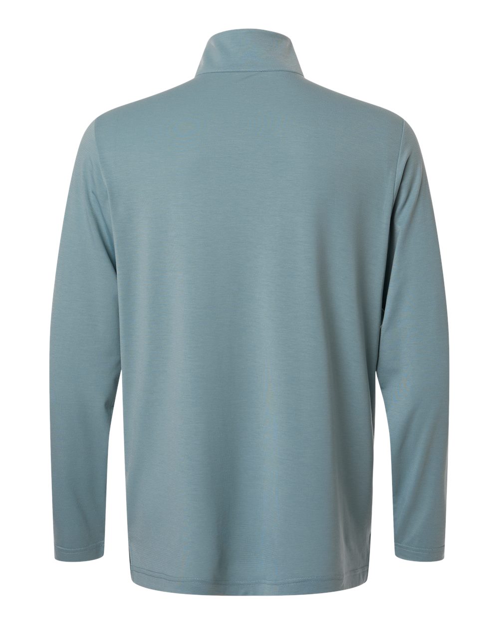Rear View of Opal Blue/ Carbon Men's JAQ Stretch Performance Quarter-Zip - NE405 plain