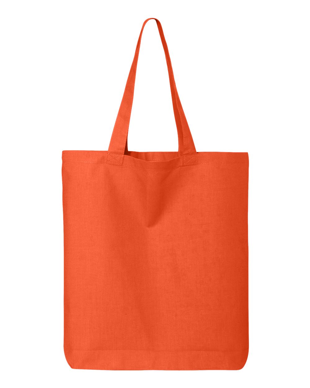 Front View of Orange 12L Economical Tote - QTBG