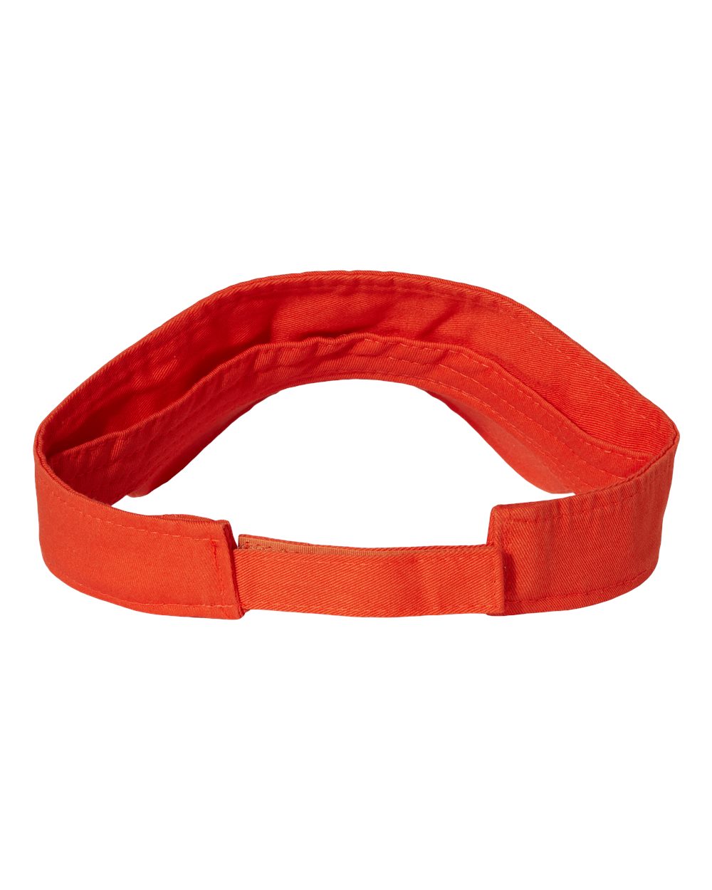 Front View of Orange Bio-Washed Visor - VC500