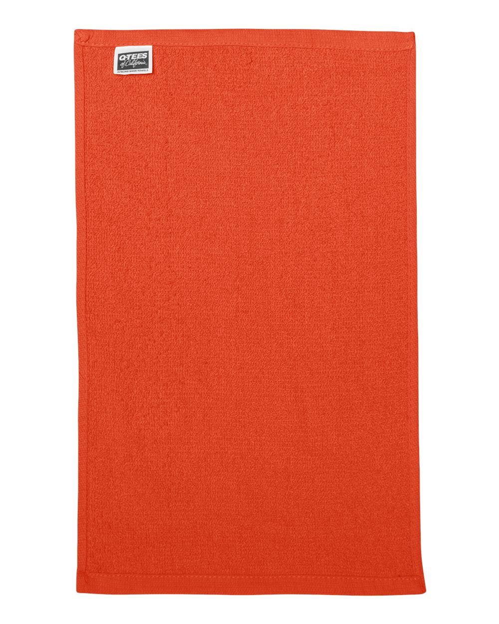 Front View of Orange Budget Rally Towel - T18