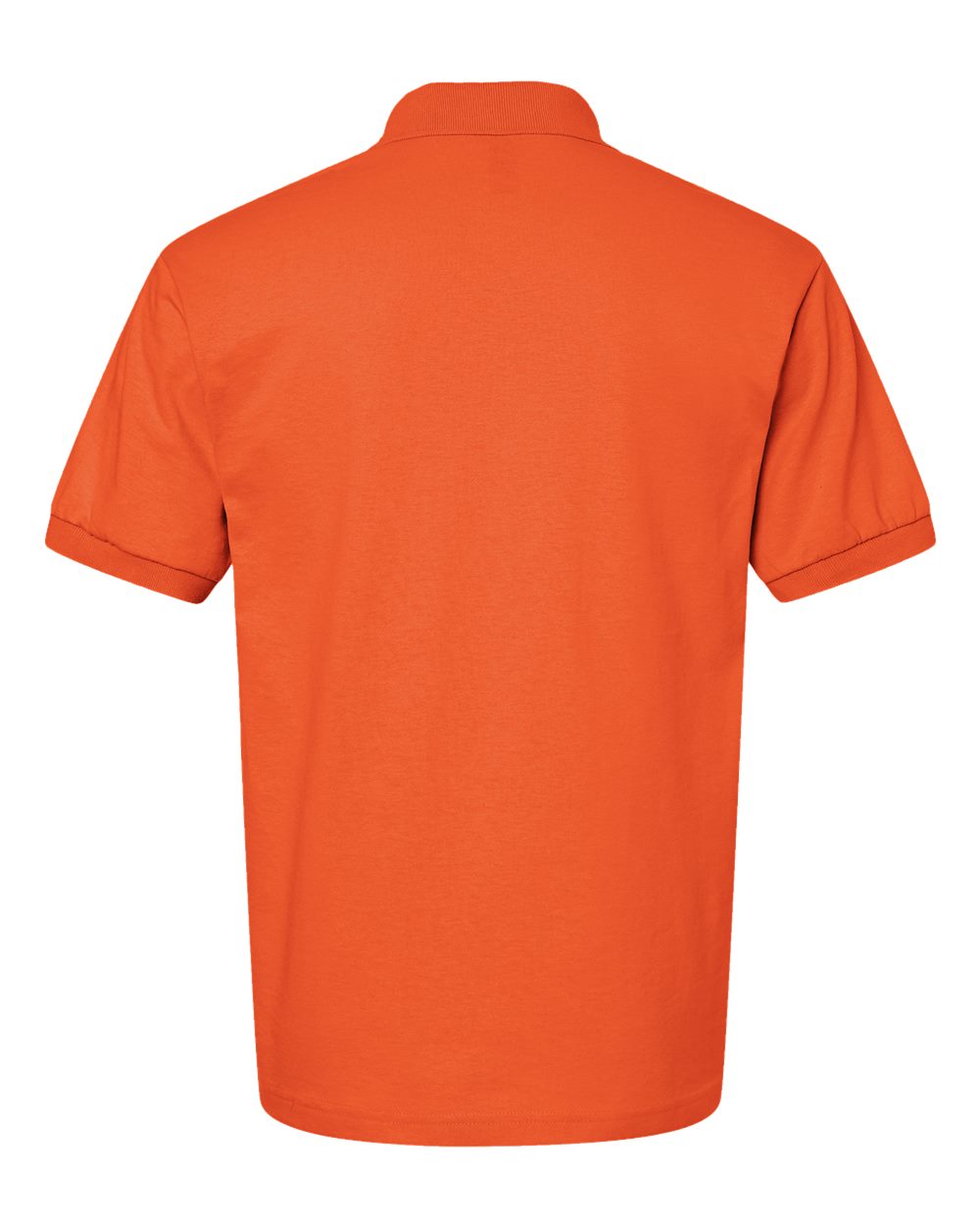 Rear View of Orange DryBlend® Jersey Polo - 8800