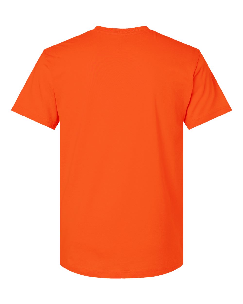 Front View of Orange Fine Jersey Tee - 6901