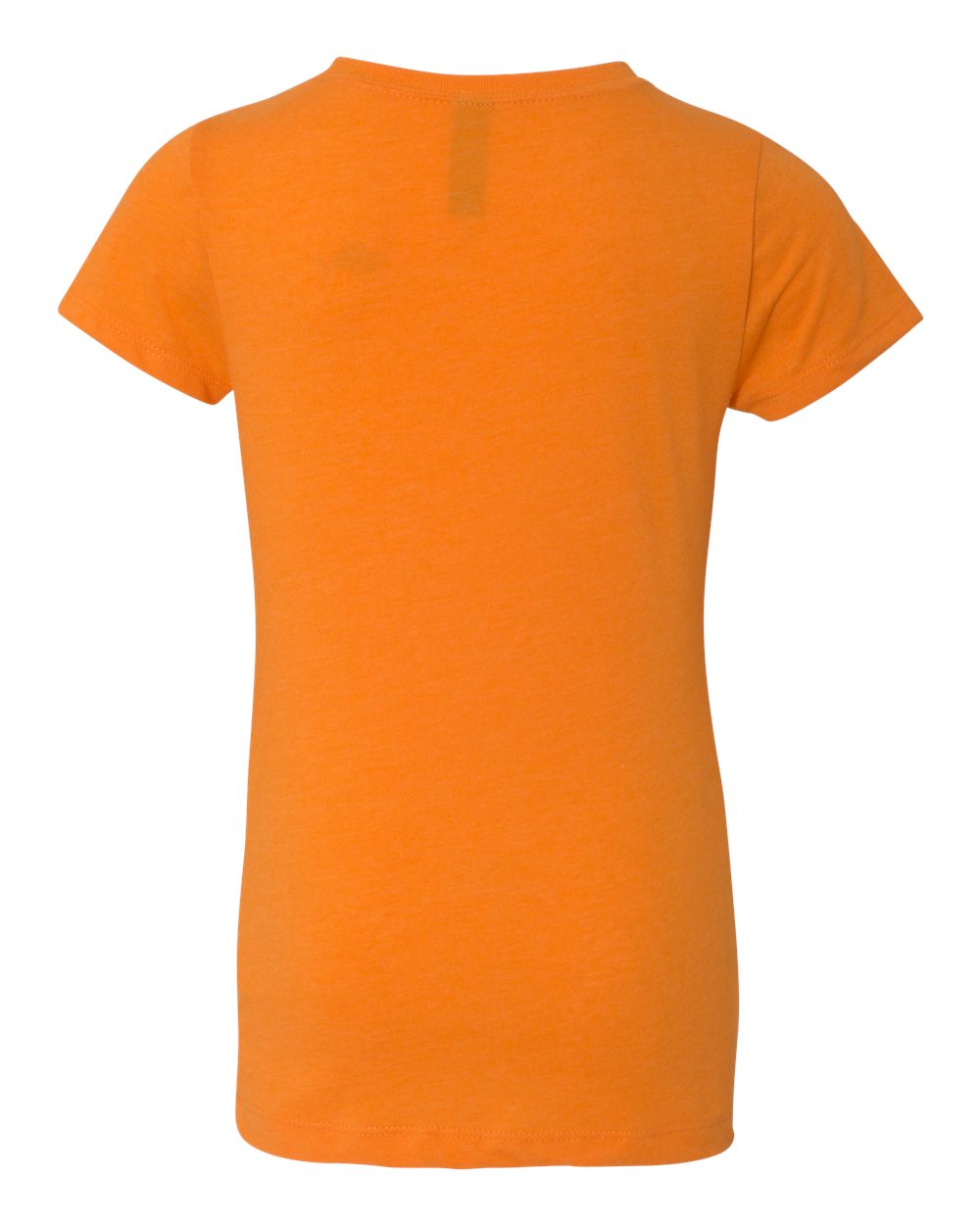 Front View of Orange Girls’ CVC Princess T-Shirt - 3712