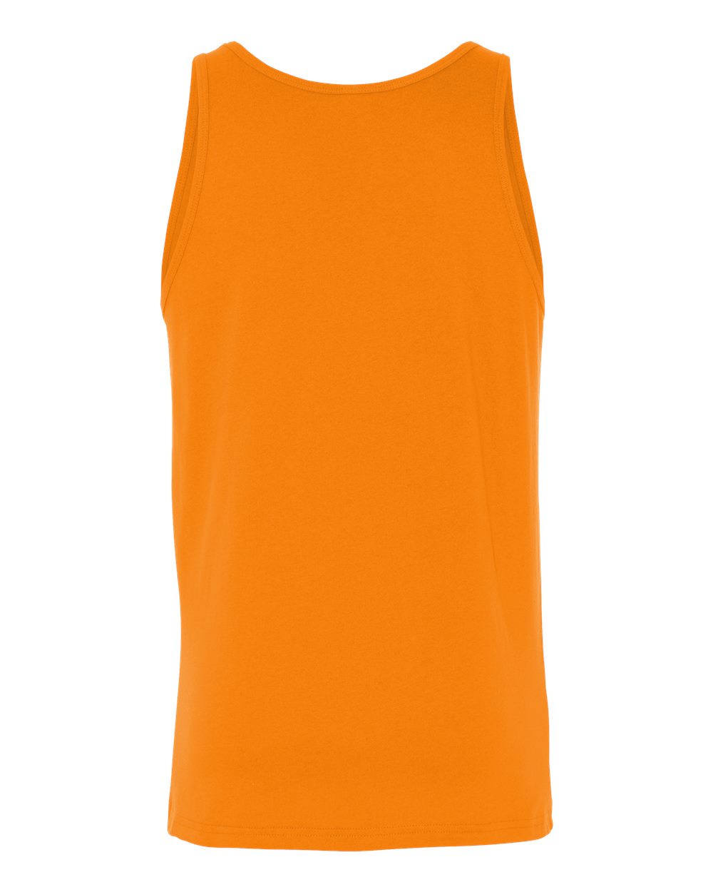 Rear View of Orange Jersey Tank - 3480