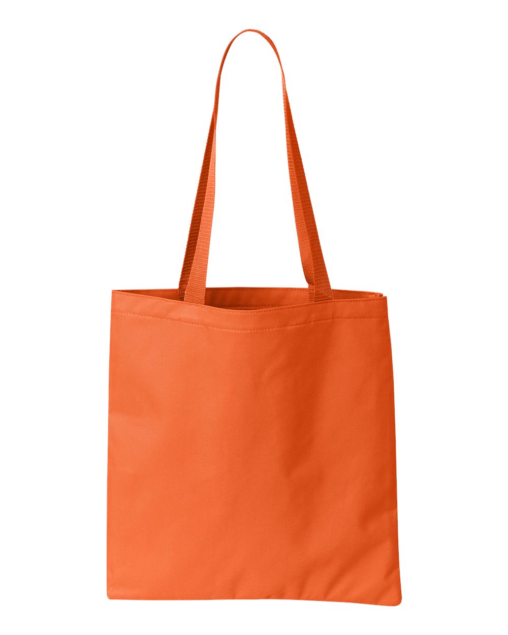 Rear View of Orange Madison Basic Tote - 8801