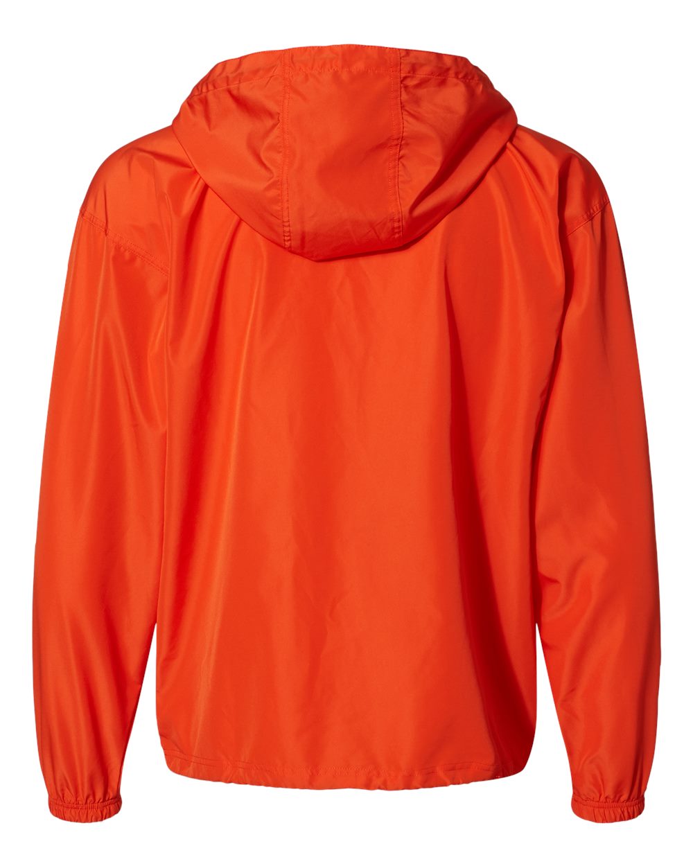 Front View of Orange Packable Anorak Jacket - CO200