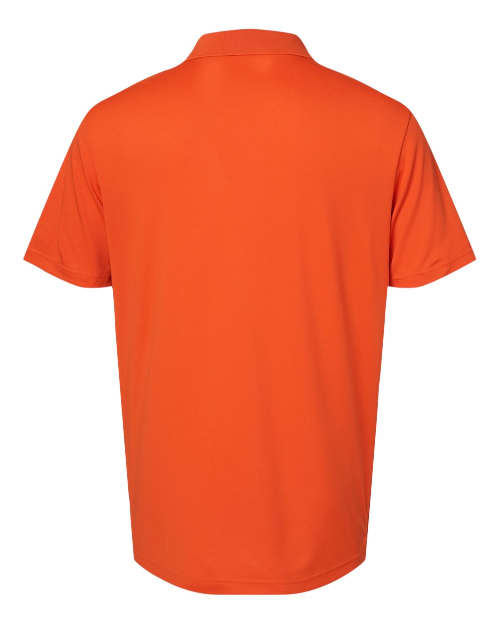 Front View of Orange Performance Polo - A230