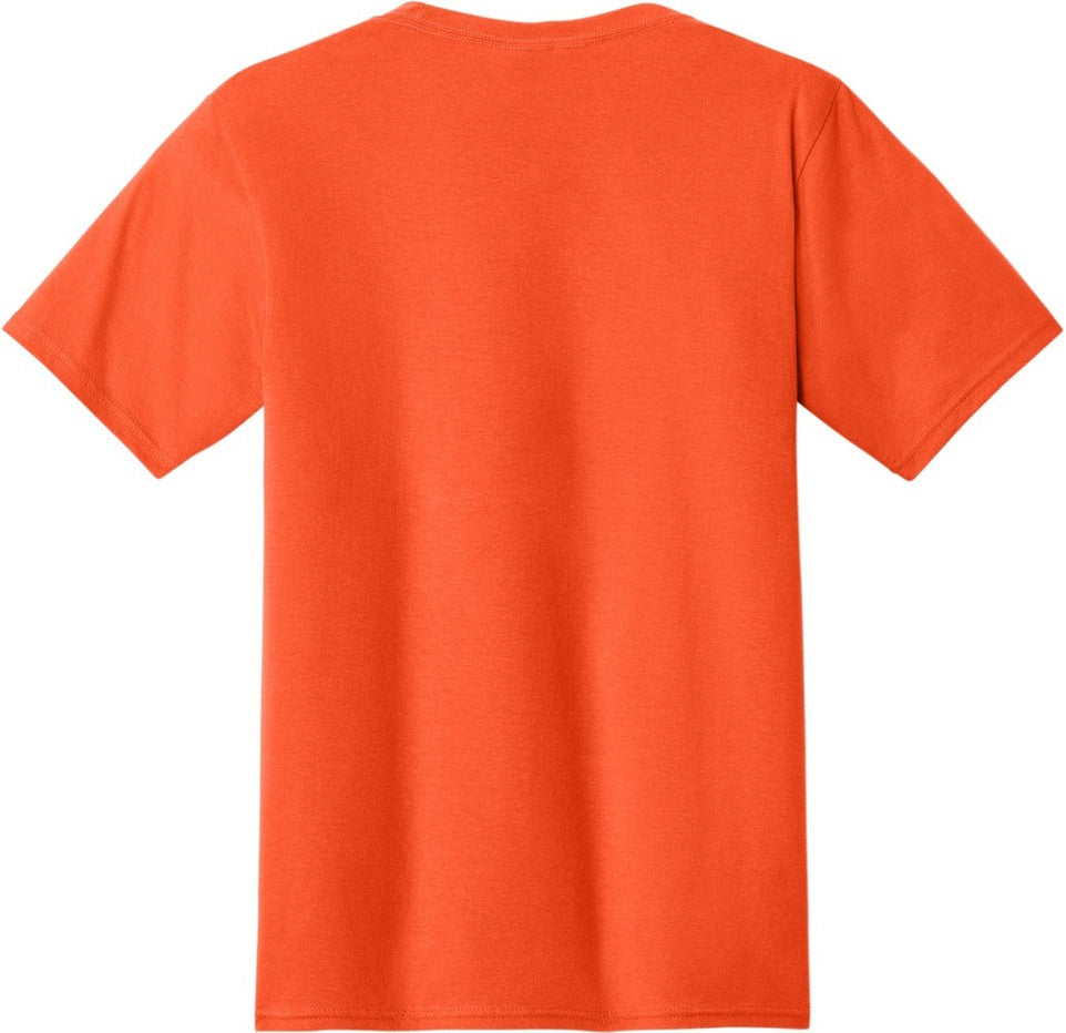 Front View of Orange Port & Co Fan Favorite Tee. PC450