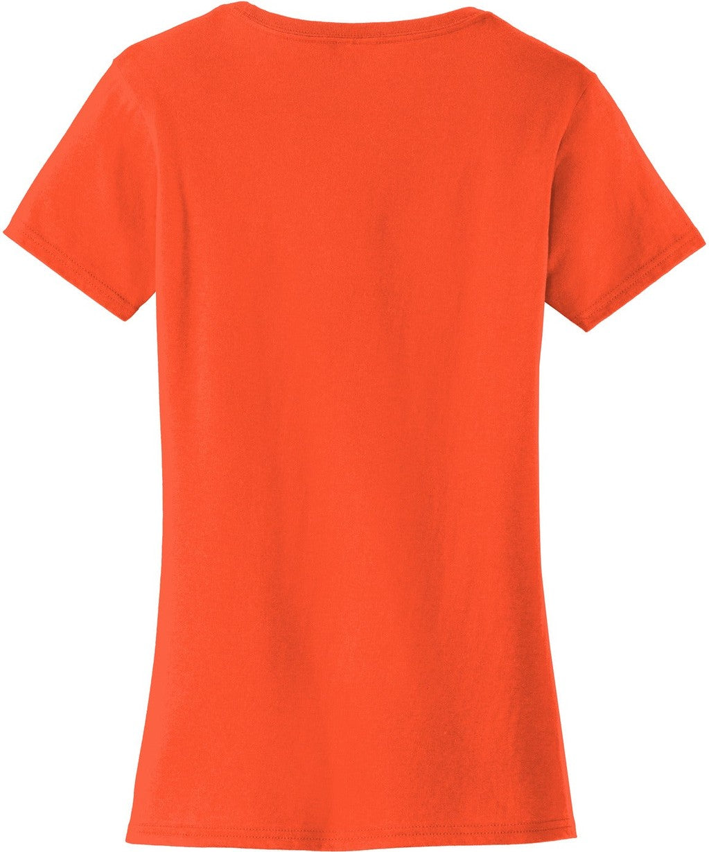 Front View of Orange Port & Co Women's Fan Favorite Tee. LPC450