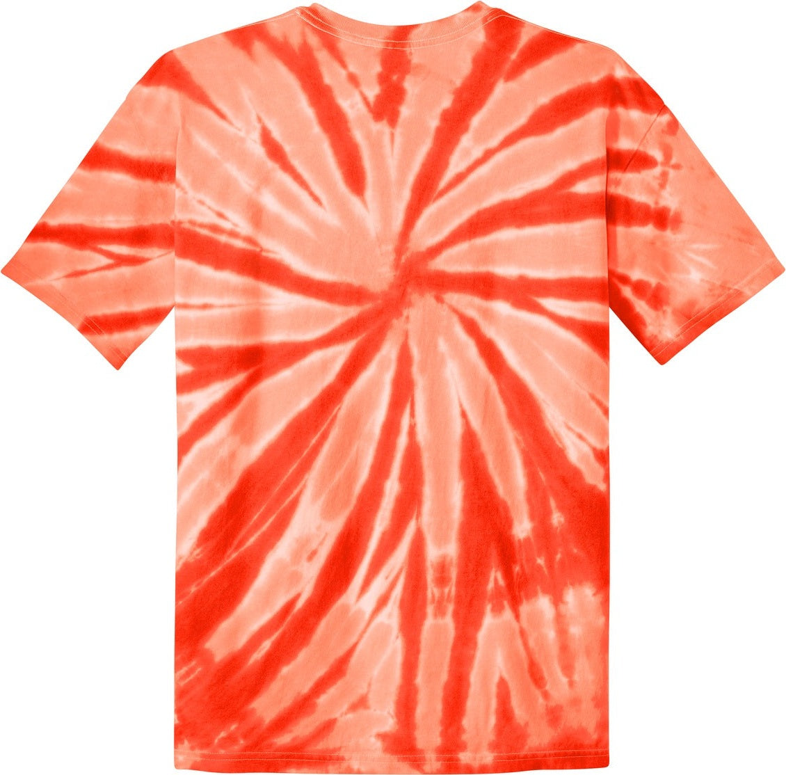 Front View of Orange Port & Co Youth Tie-Dye Tee. PC147Y