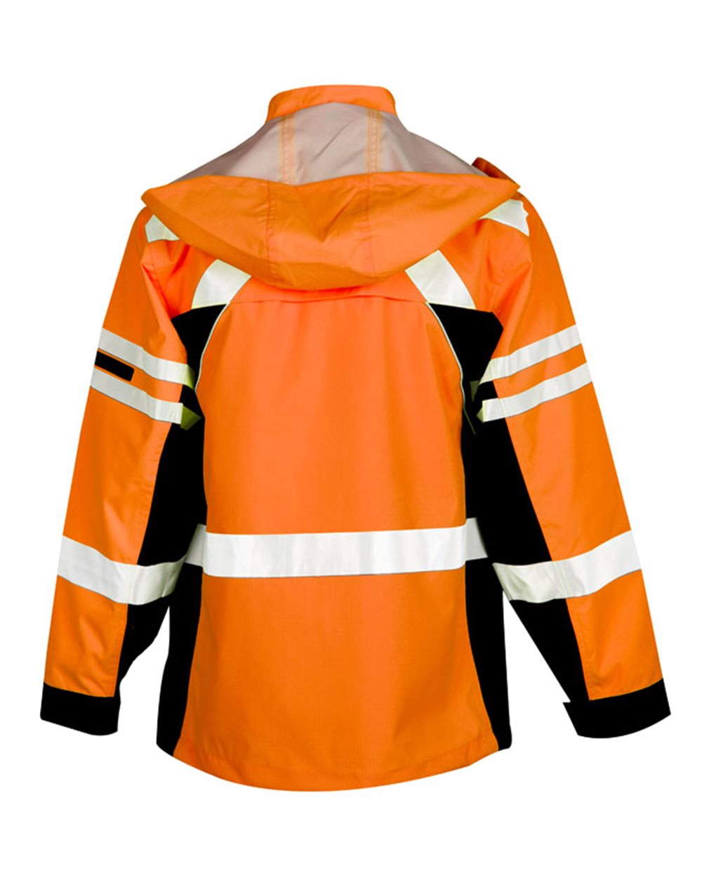 Rear View of Orange Premium Black Series® 2-In-1 Jacket - JS135-136