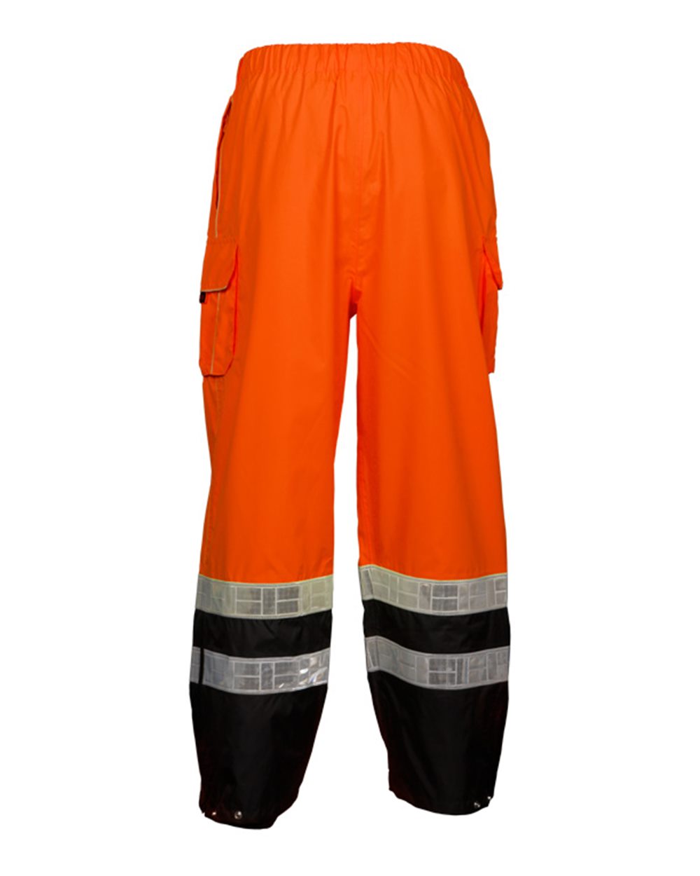 Front View of Orange Premium Black Series® Rainwear Pants - RWP106-107
