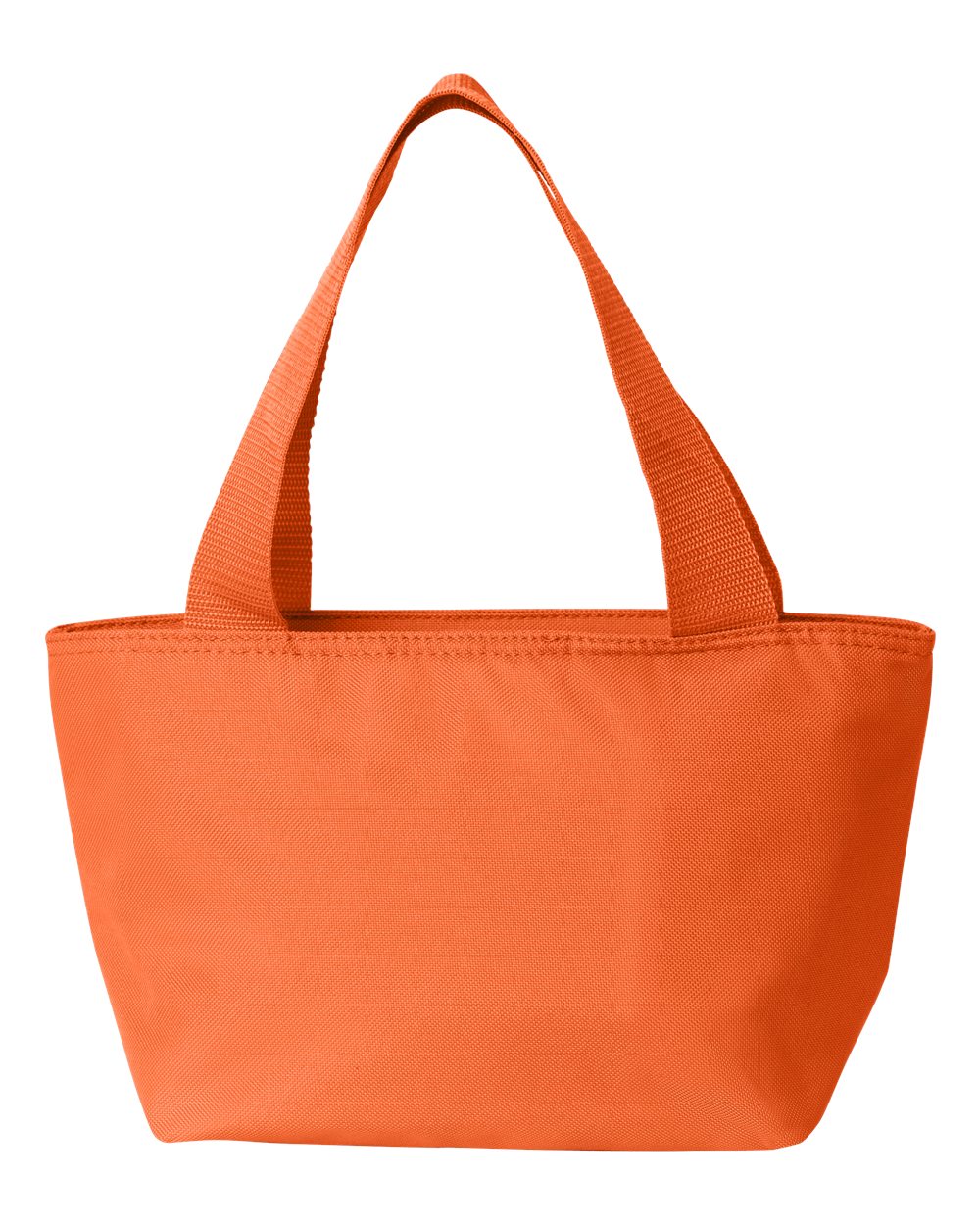 Front View of Orange Recycled Cooler Bag - 8808