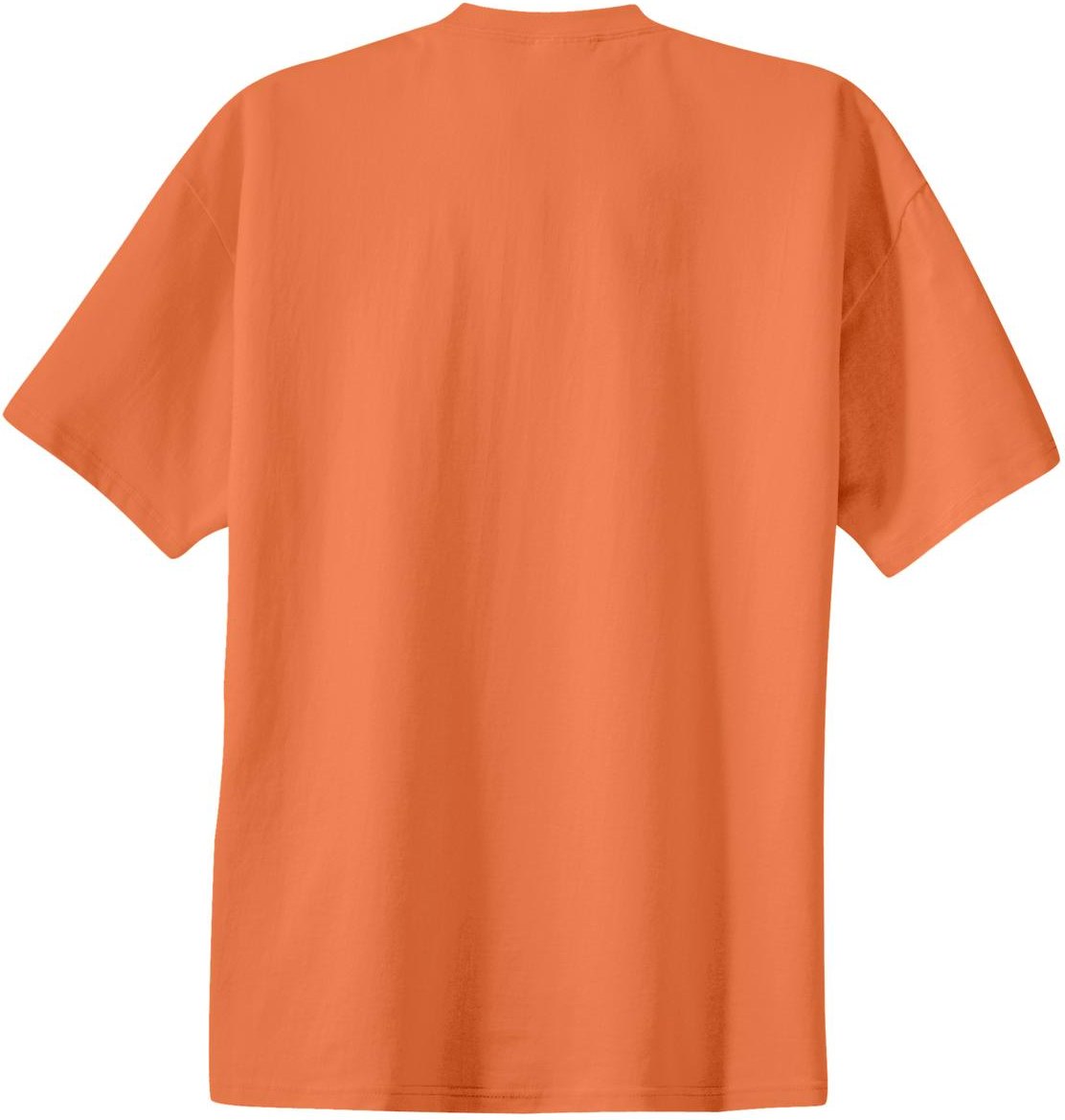 Front View of Orange Sherbet Port & Co Essential Tee. PC61
