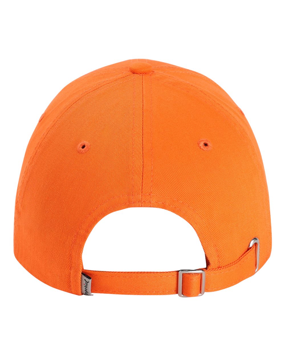Front View of Orange The Original Buckle Dad Hat - X210B