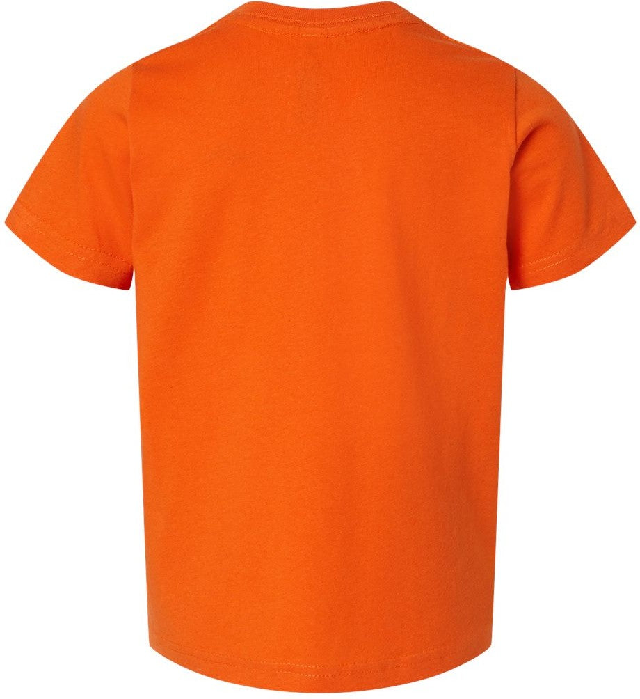 Front View of Orange Toddler Fine Jersey Tee - 3321