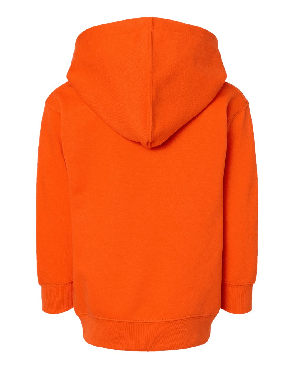 Front View of Orange Toddler Pullover Fleece Hoodie - 3326