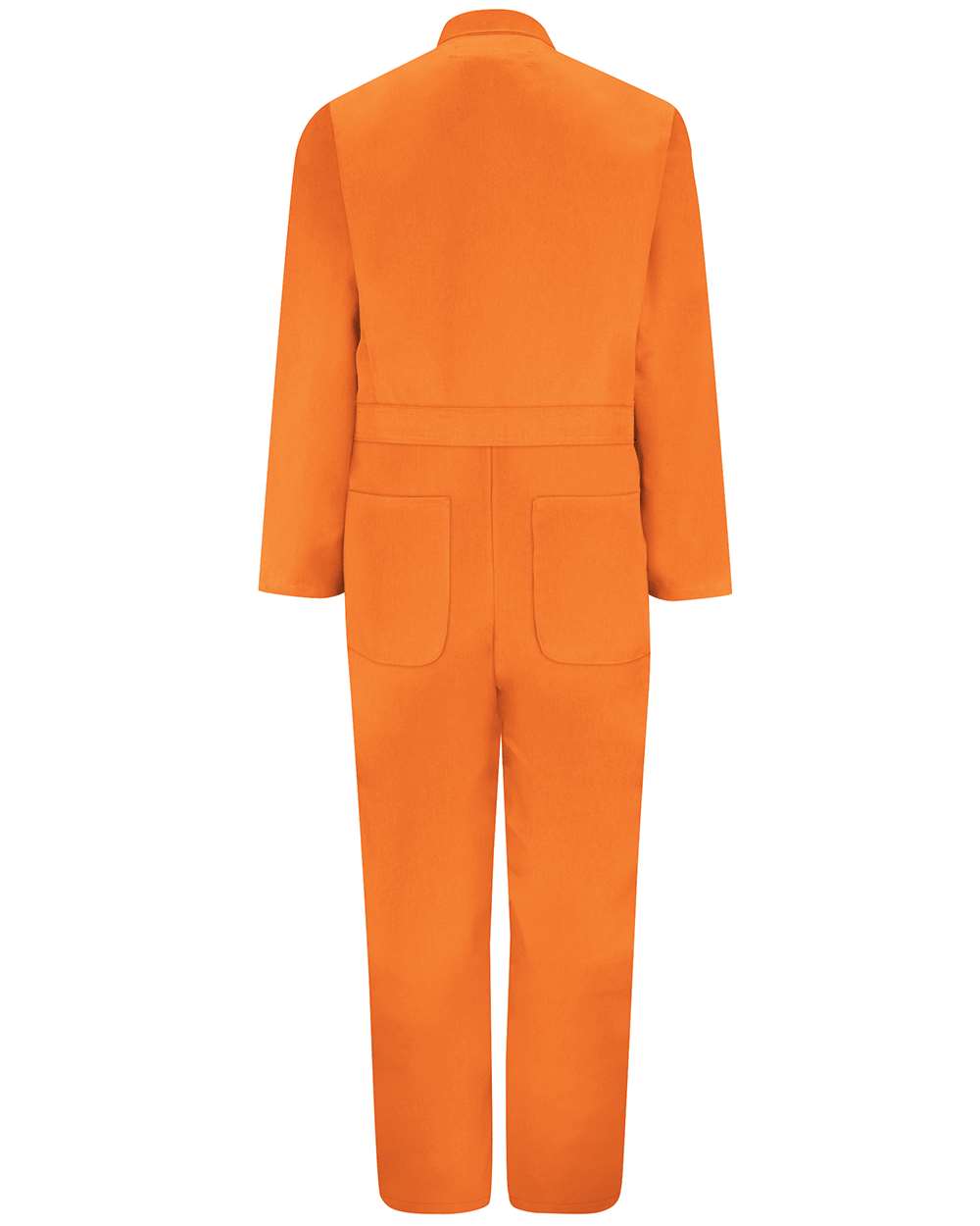 Front View of Orange Twill Action Back Coverall Extended Sizes - CT10EXT
