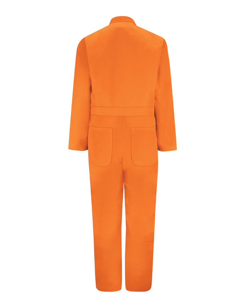 Front View of Orange Twill Action Back Coverall - Tall Sizes - CT10T
