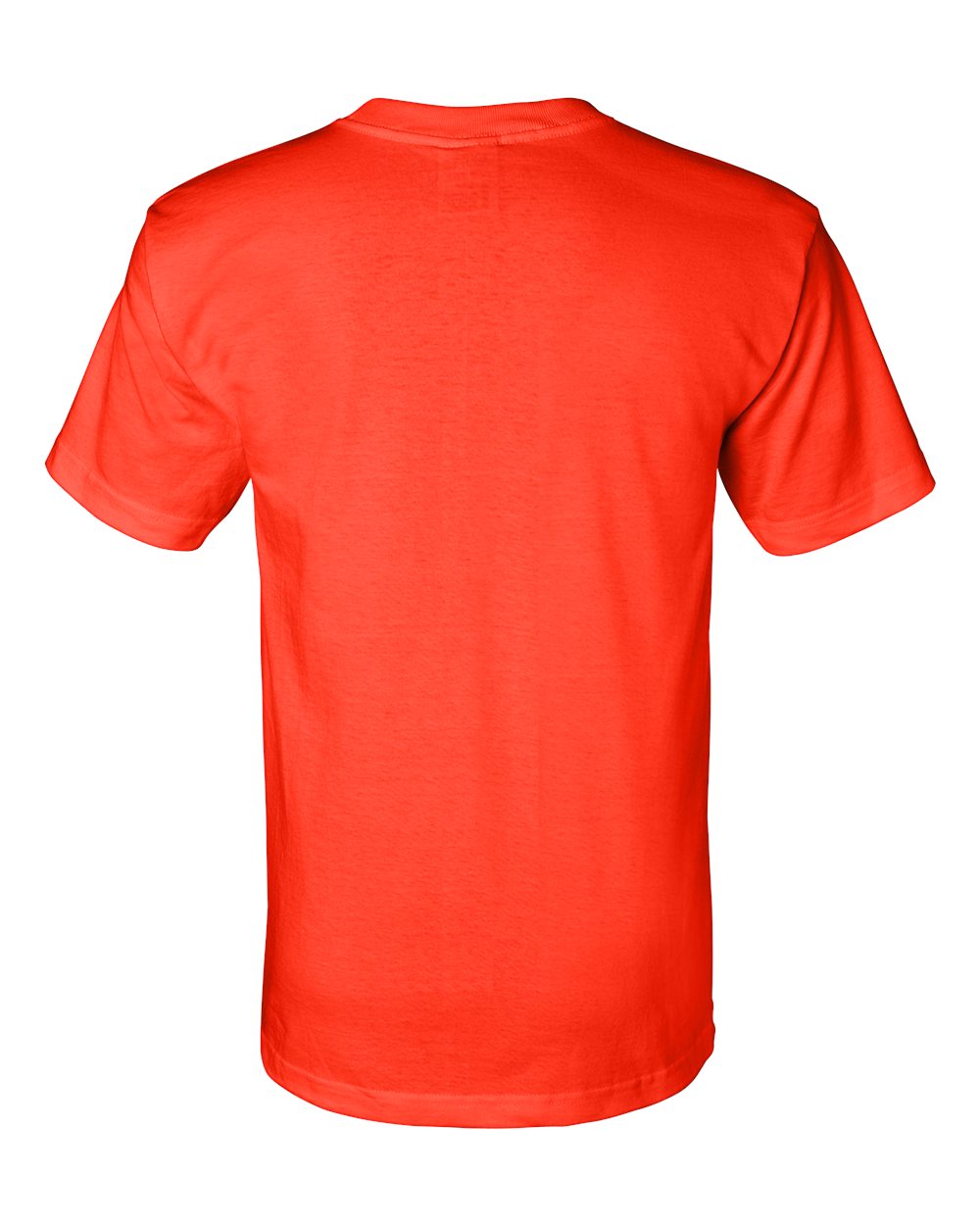 Rear View of Orange Union-Made T-Shirt - 2905