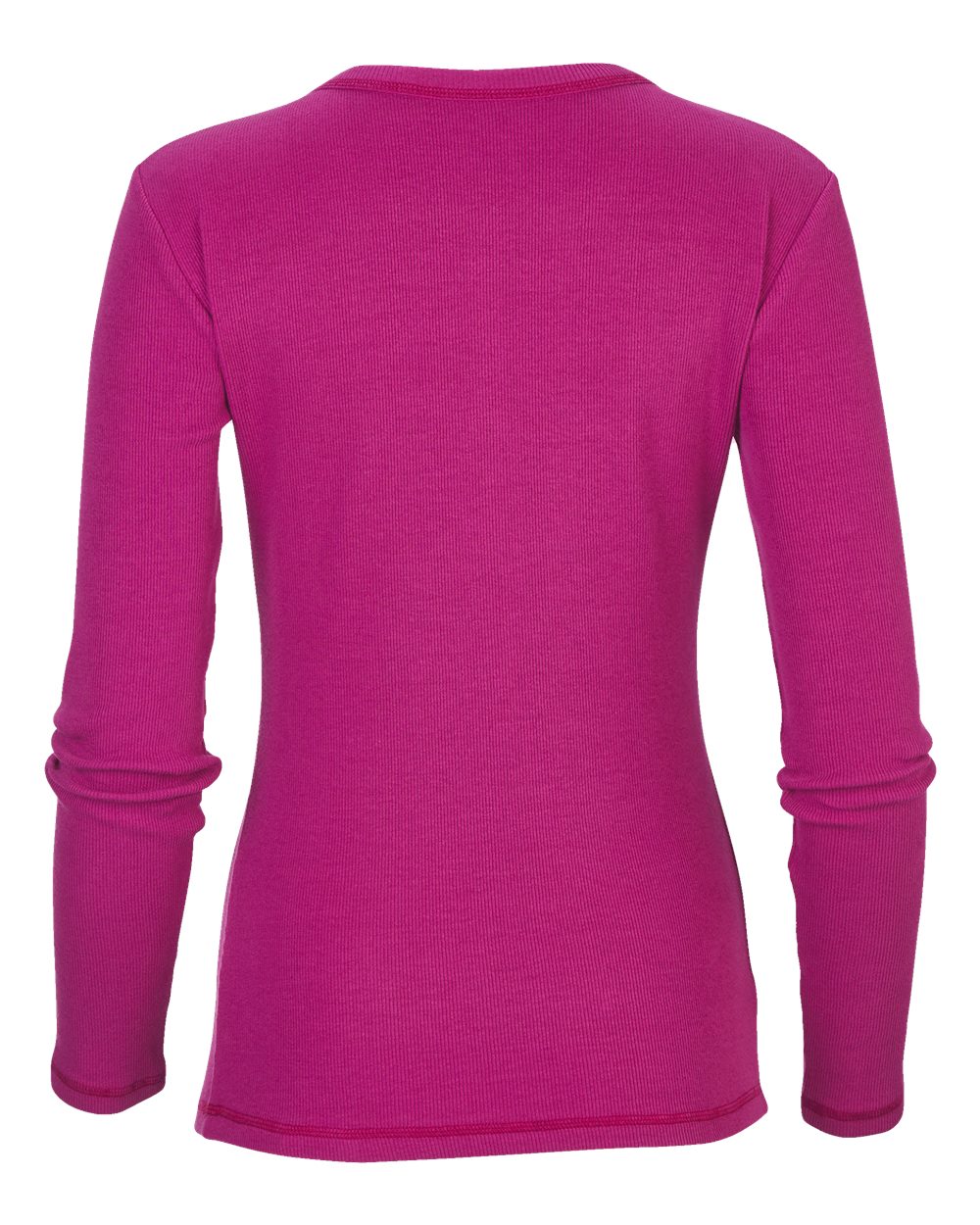 Front View of Orchid Women's Harper Long Sleeve Henley - BW2402