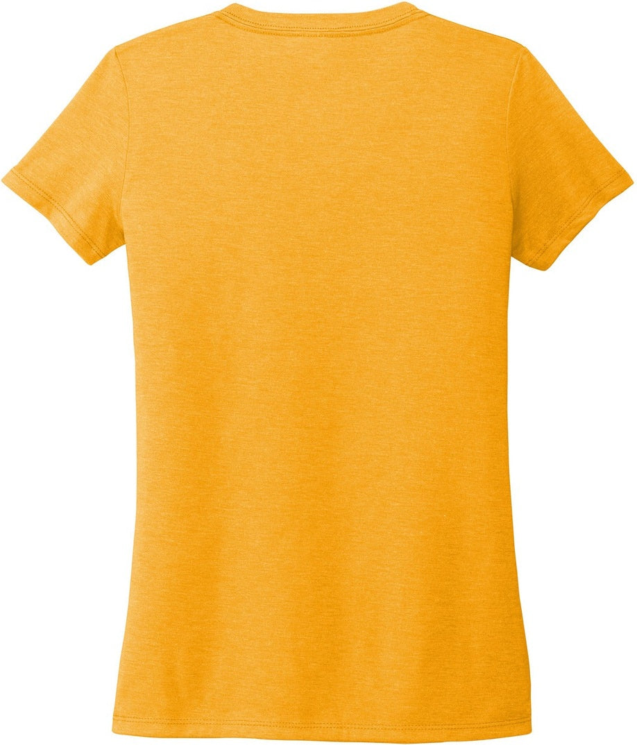 Front View of OrngUFancy Allmade Women's Tri-Blend V-Neck Tee AL2018