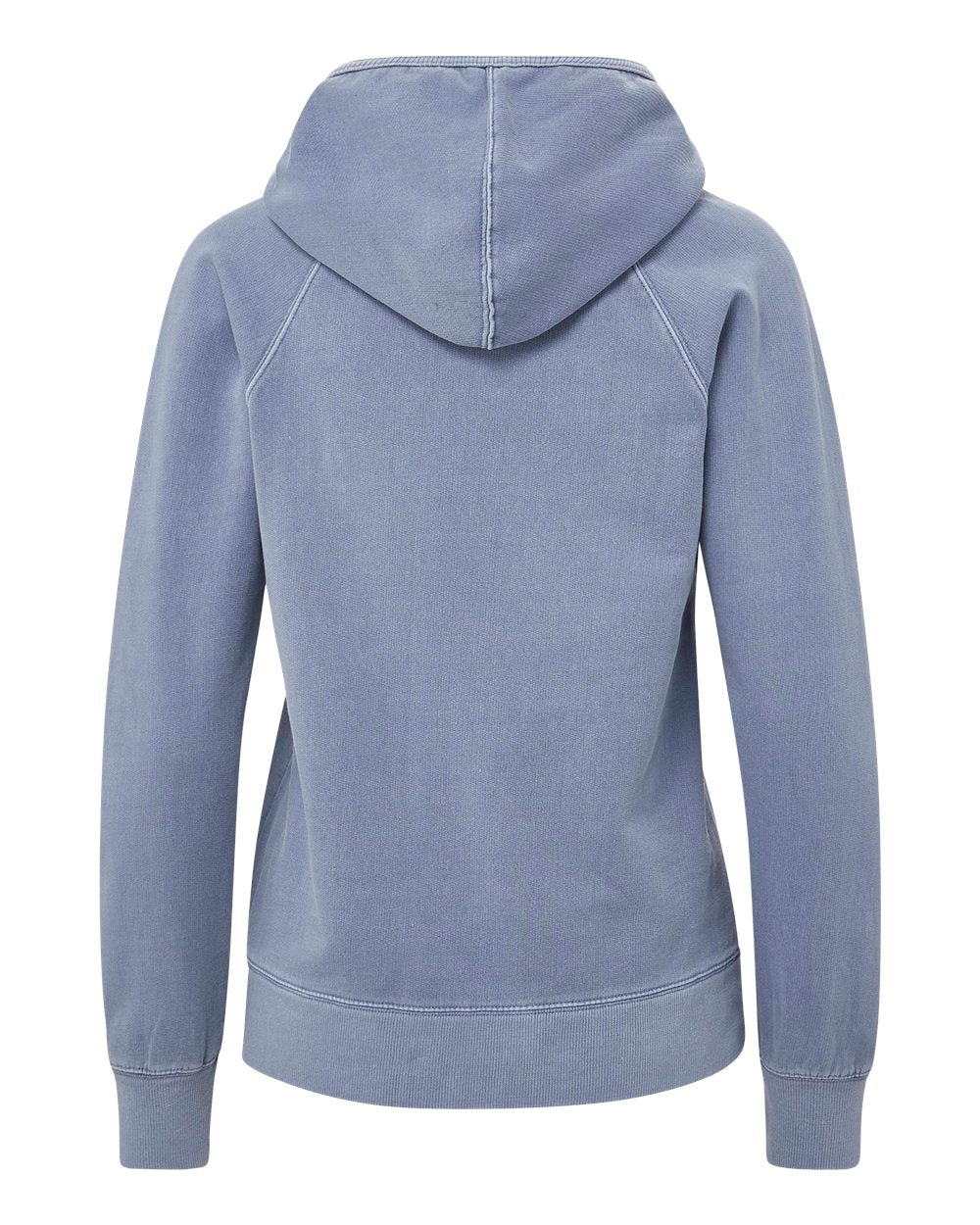 Rear View of Oxford Blue Women's Coastal Color™ Hooded Sweatshirt - W24707 plain