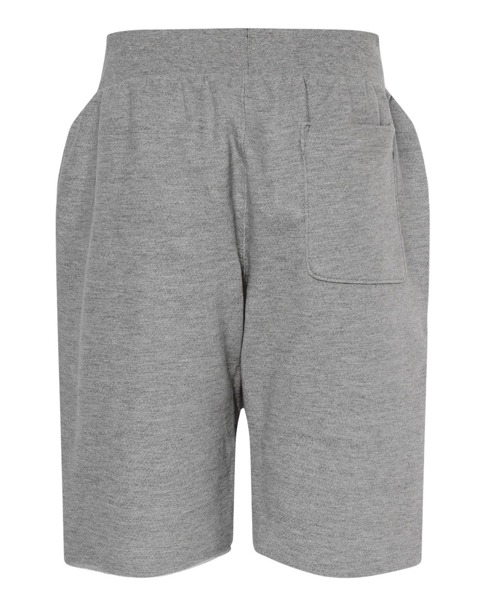 Rear View of Oxford Grey Reverse Weave® Shorts - RW26