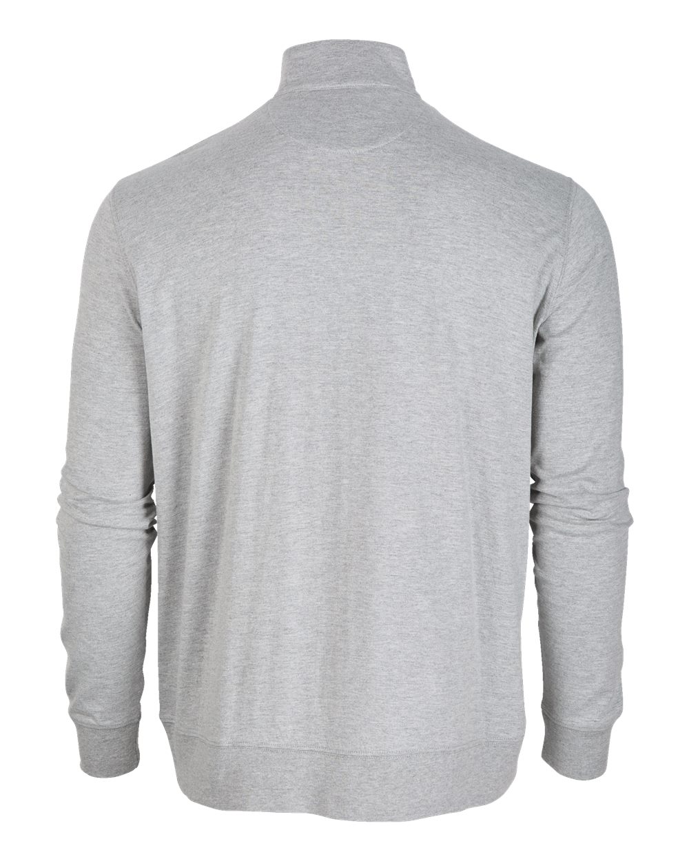 Front View of Oxford Heather Alumni Quarter-Zip Pullover - BM5205