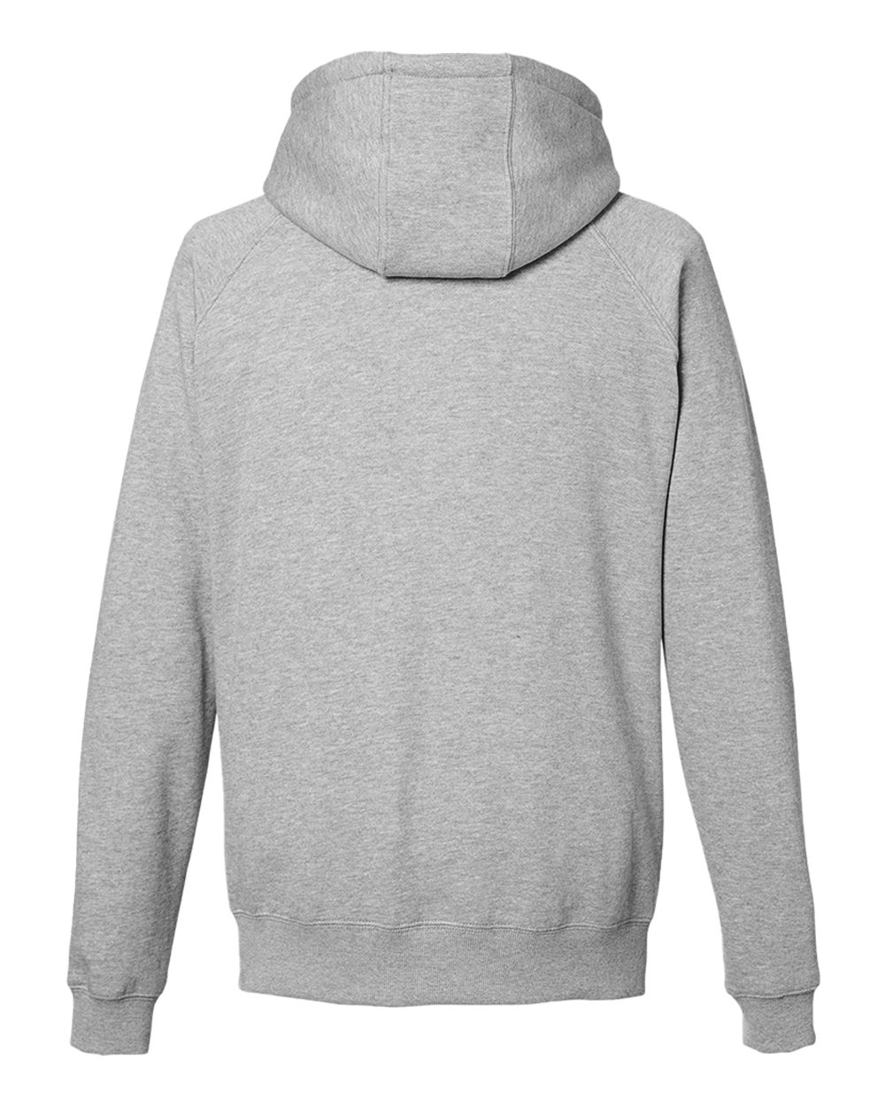 Front View of Oxford Heather Anchor Fleece Hooded Sweatshirt - N17199