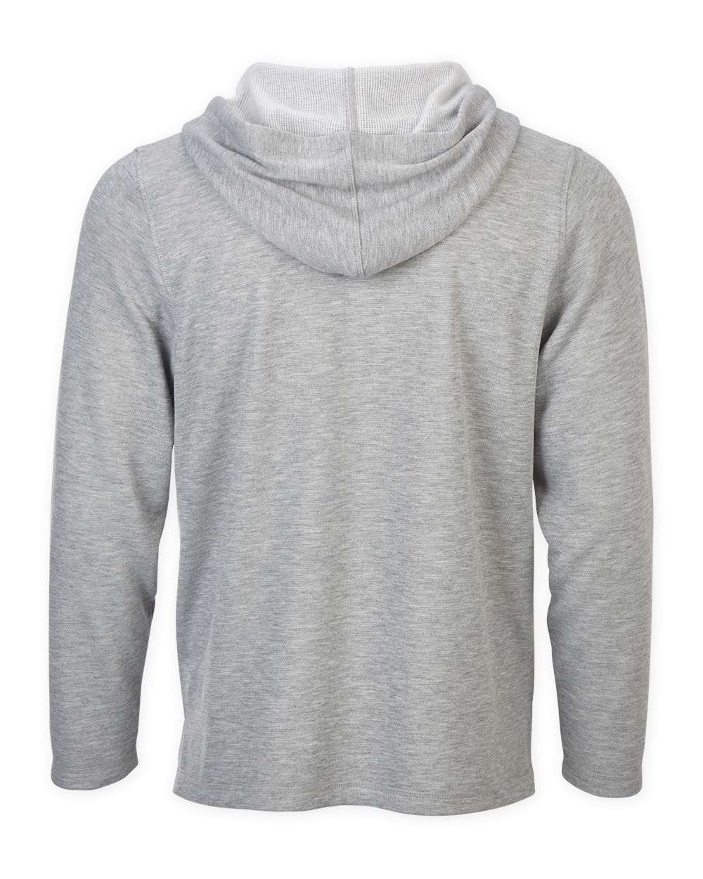 Front View of Oxford Heather Baja Pullover - BM5301