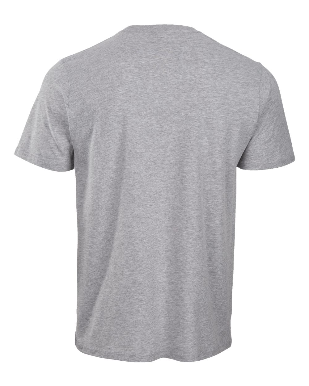 Front View of Oxford Heather Basic Crew T-Shirt - BM2103