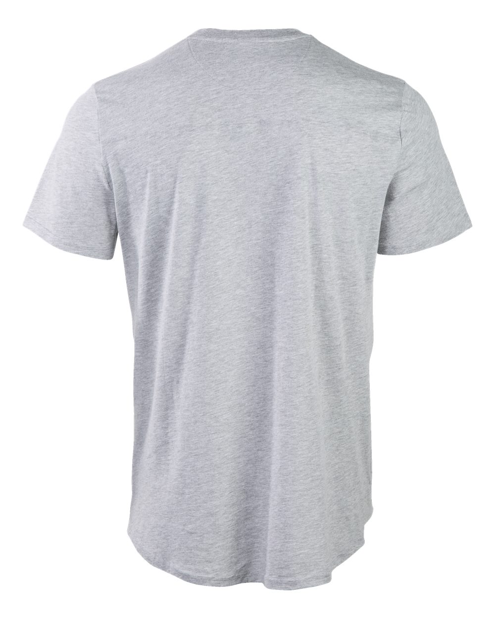 Front View of Oxford Heather High V-Neck T-Shirt - BM2204