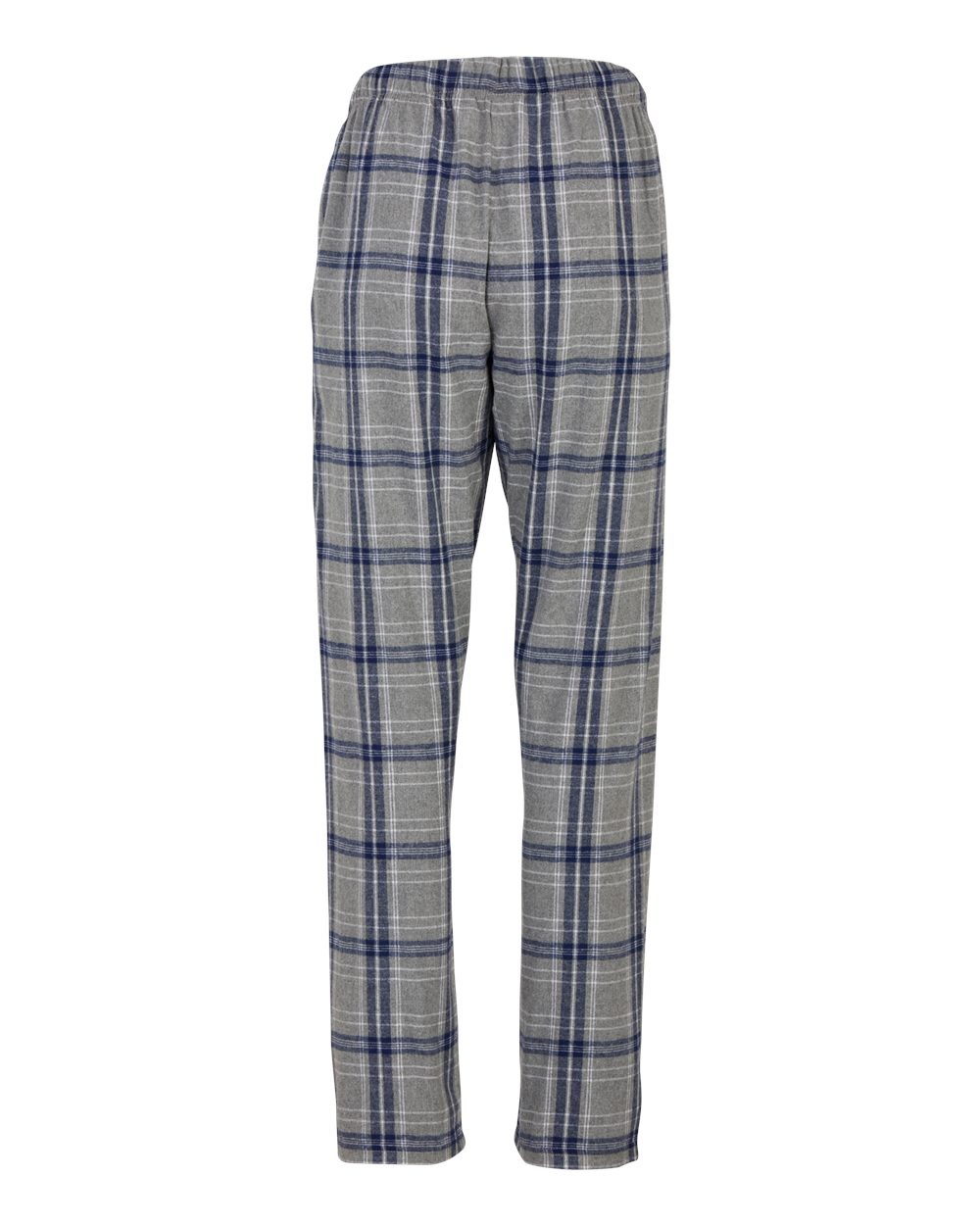 Rear View of Oxford Heather/ Navy Kingston Women&#39;s Haley Flannel Pants - BW6620