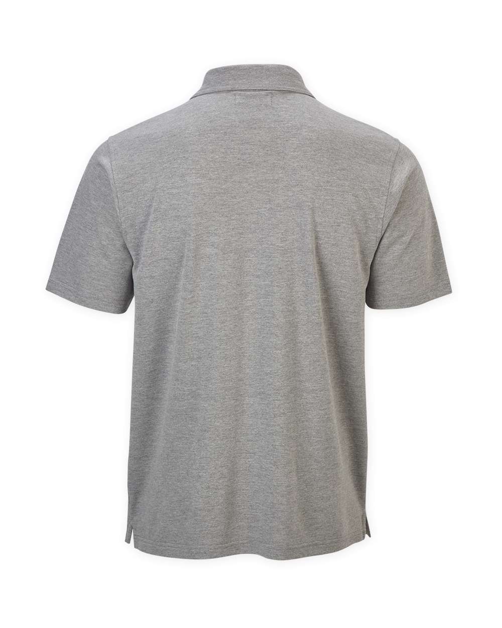 Front View of Oxford Heather Pique Polo - BM2301