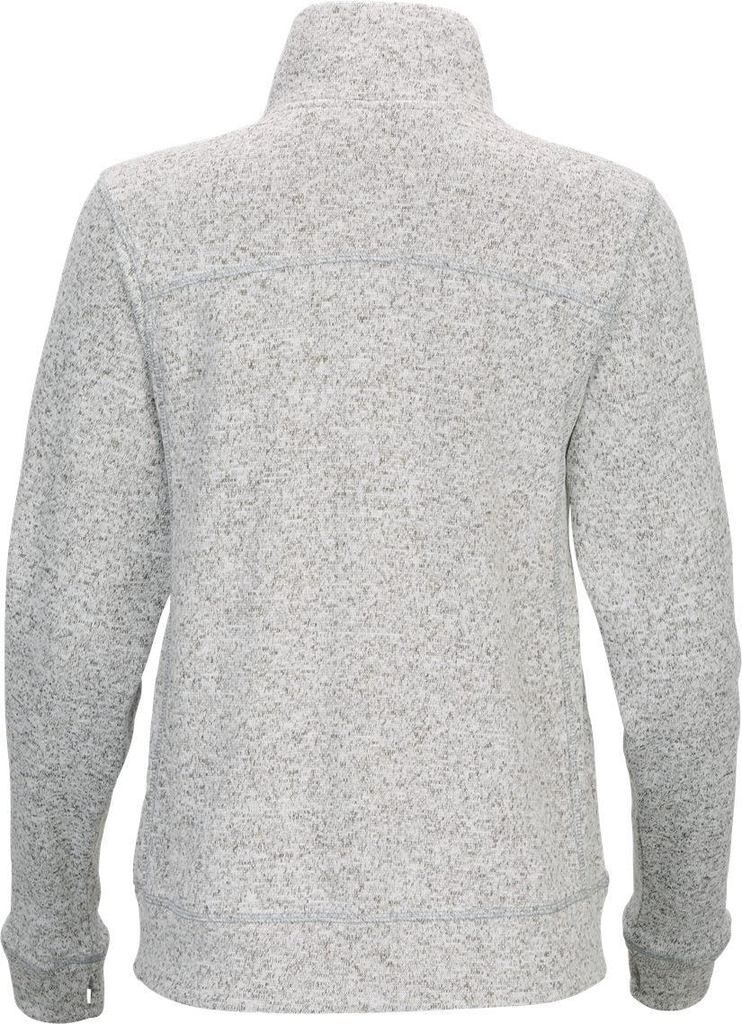 Front View of Oxford Heather Women's Alpine Full-Zip - BW5207