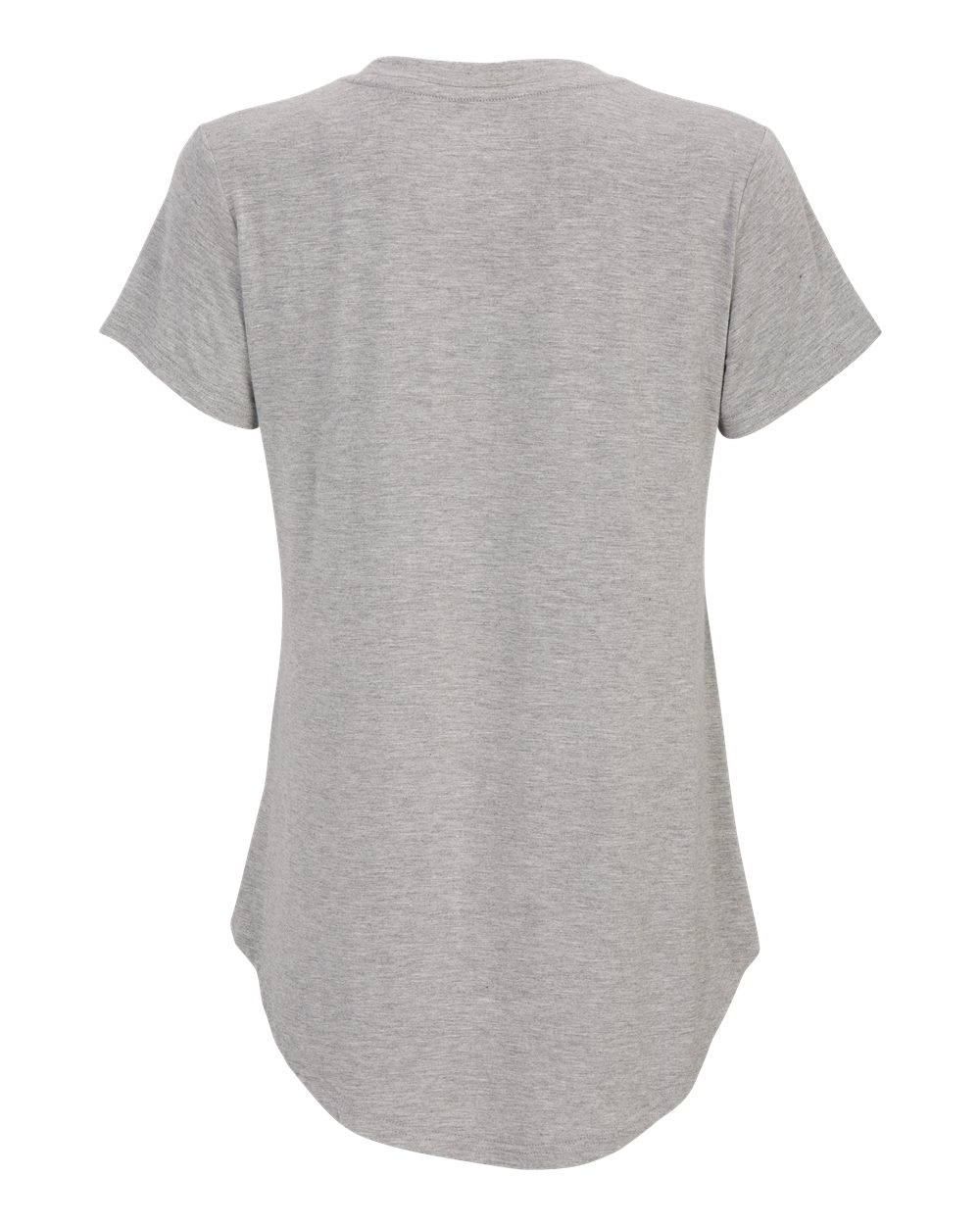 Front View of Oxford Heather Women's Bamboo Scoop Neck T-Shirt - BW2105