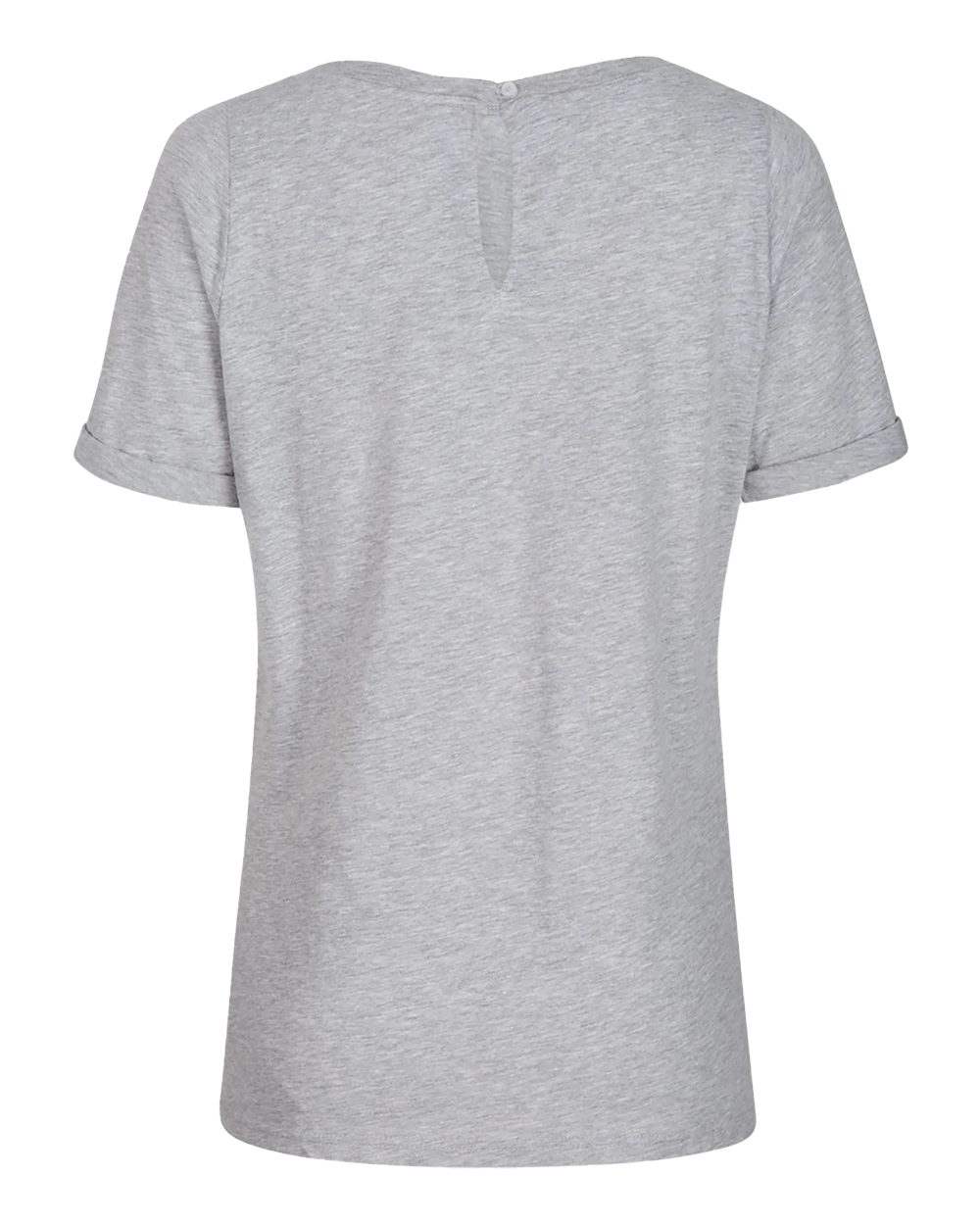Front View of Oxford Heather Women's Carefree T-shirt - BW2404