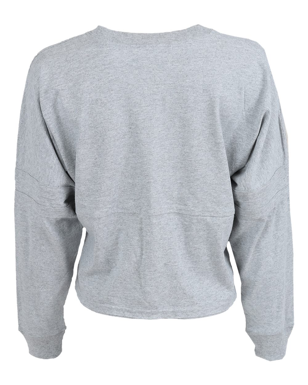 Front View of Oxford Heather Women's Crop Retro Jesery - BW3515